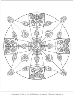 Pomegranate Coloring Books & Crafts|Books|Charles Rennie Mackintosh Designs Coloring Book