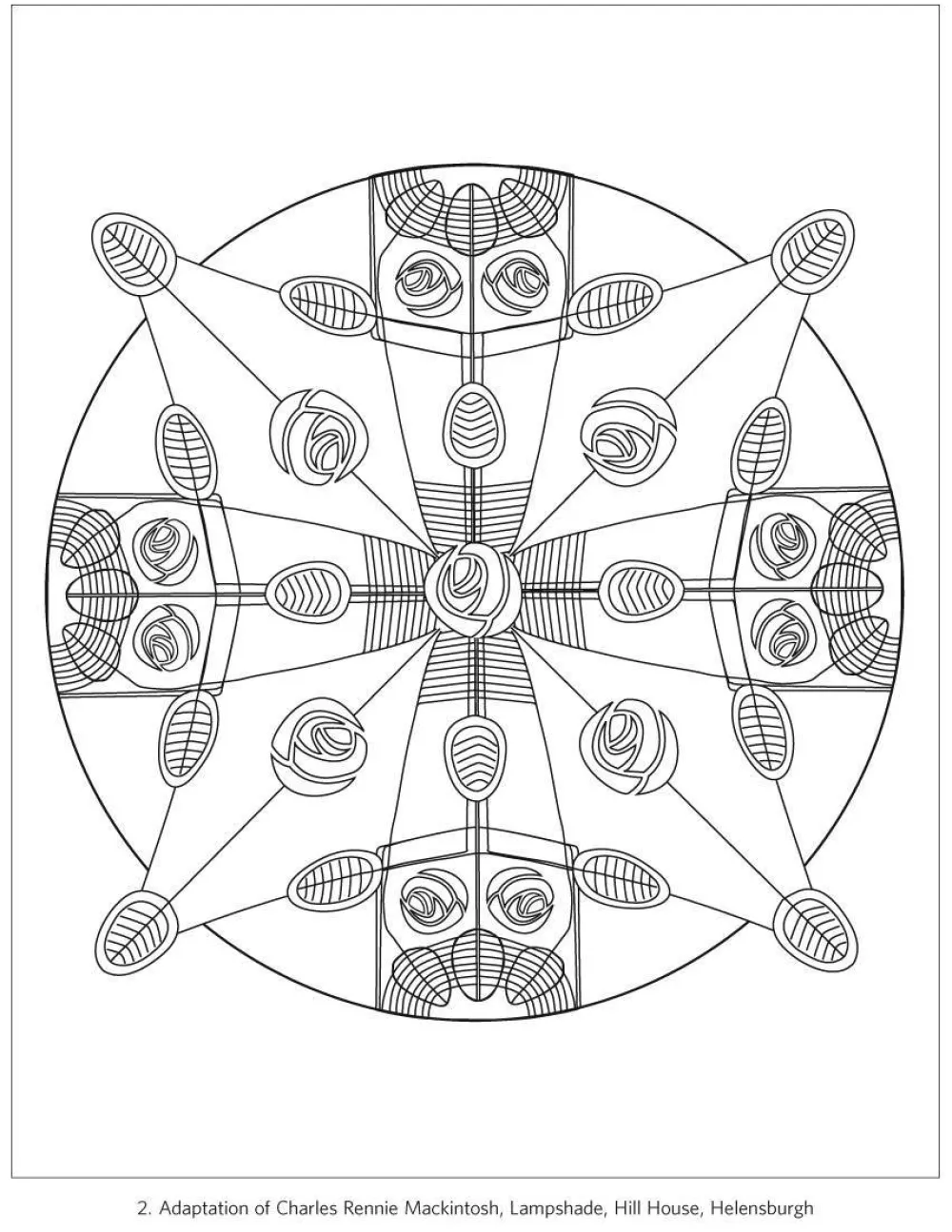 Pomegranate Coloring Books & Crafts|Books|Charles Rennie Mackintosh Designs Coloring Book