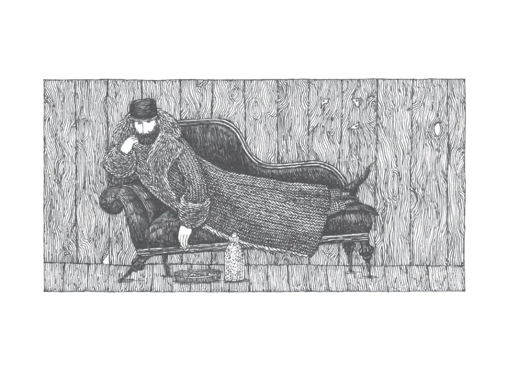 Pomegranate Boxed Cards|Edward Gorey: The Fraught Settee Boxed Notecards