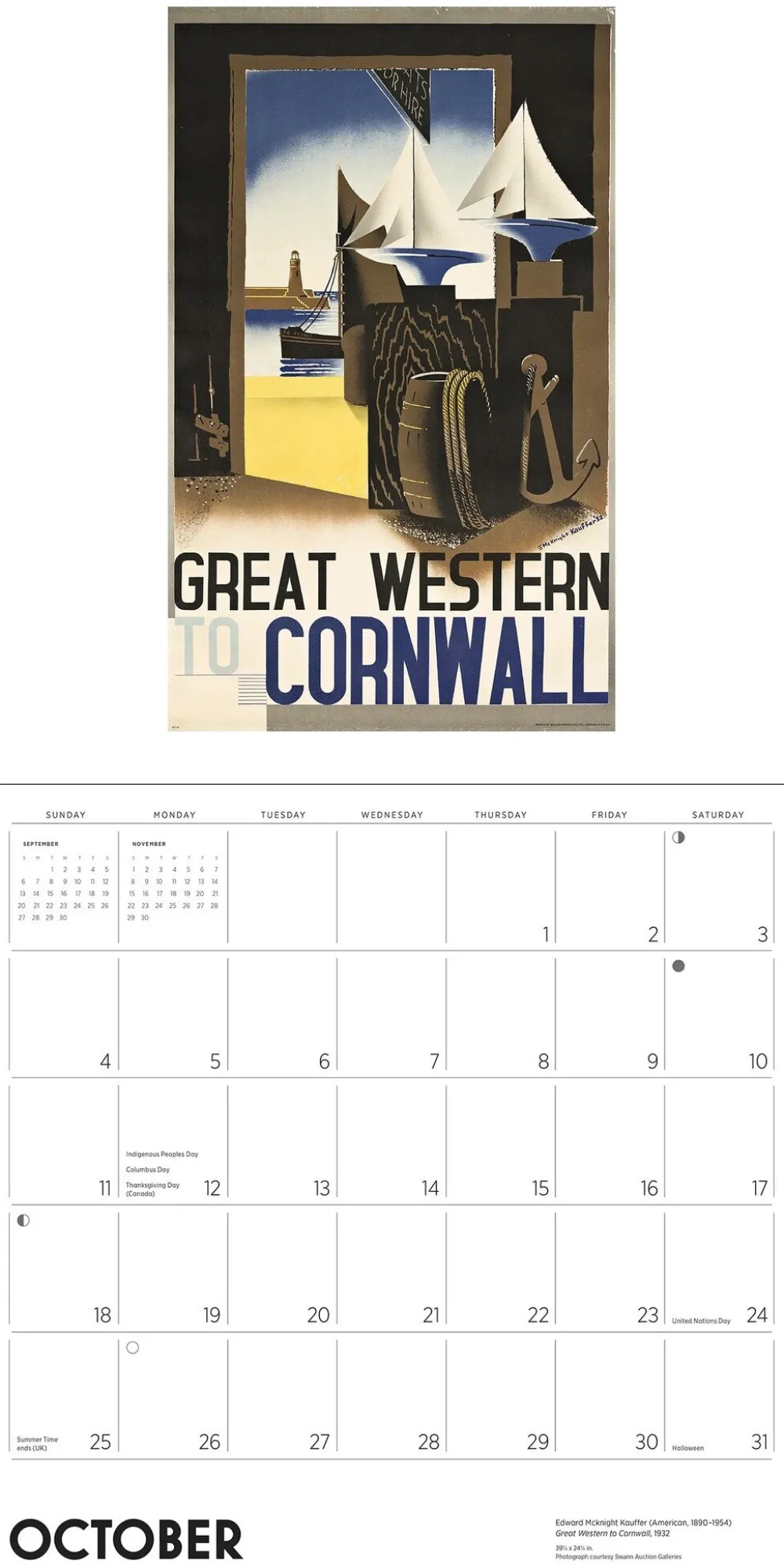 Pomegranate Calendars|England by Rail: Vintage Travel Posters 2026 Wall Calendar
