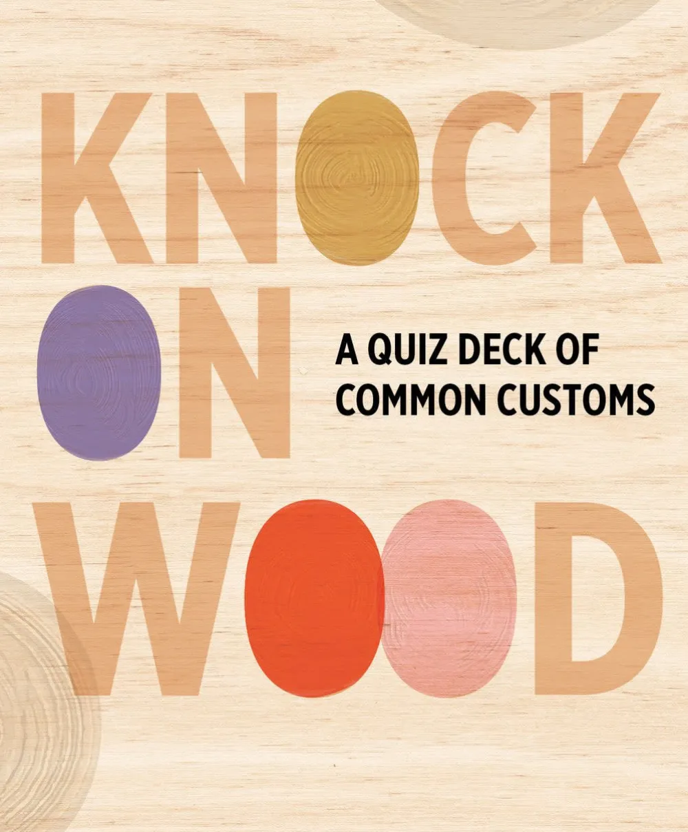 Pomegranate Games & Puzzles|Knock on Wood: A Quiz Deck of Common Customs Knowledge Cards