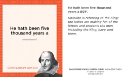 Pomegranate Games & Puzzles|Cultural Icons|Knowledge Cards: Shakespeare’s Quips, Cusses & Curses