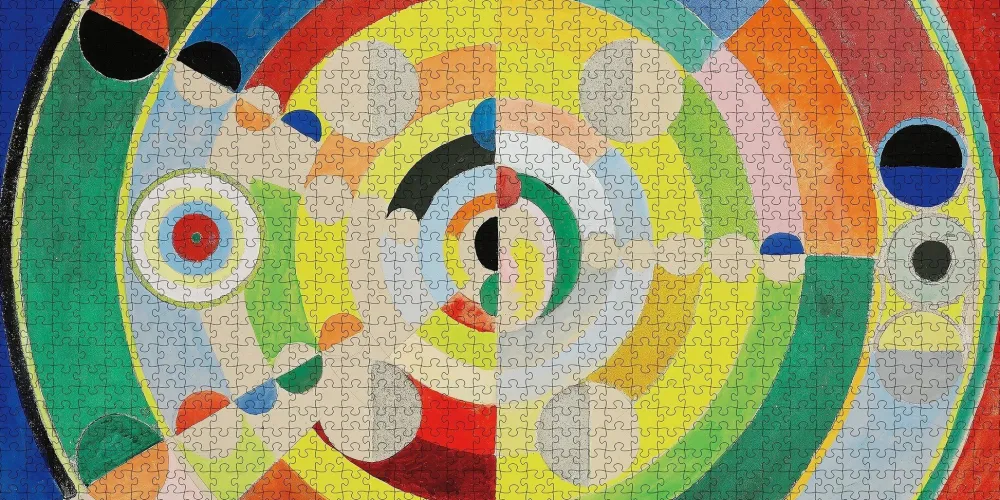 Pomegranate Games & Puzzles|Robert Delaunay: Relief-disques 1000-Piece Puzzle