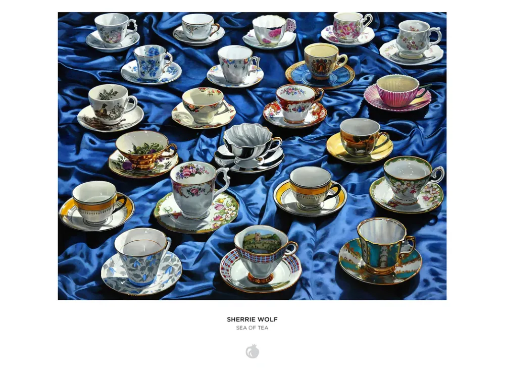 Pomegranate Games & Puzzles|Sherrie Wolf: Sea of Tea 1000-Piece Puzzle