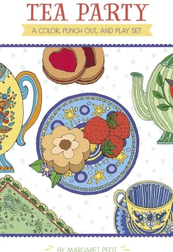 Pomegranate Activity Books|Children's Tea Sets|Tea Party: A Color, Punch Out, & Play Set