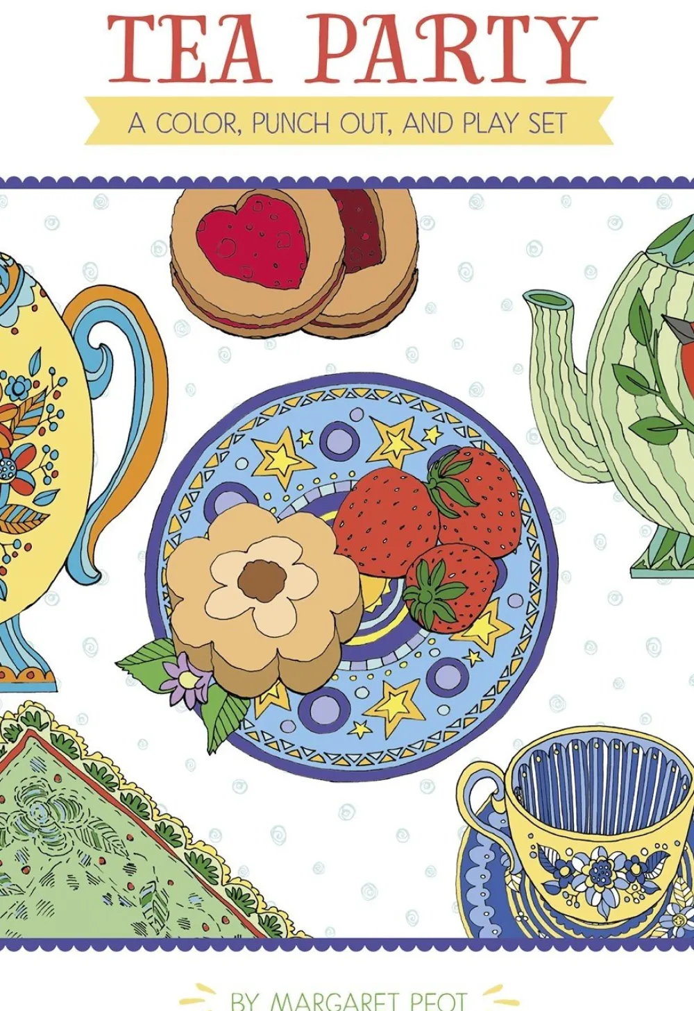 Pomegranate Activity Books|Children's Tea Sets|Tea Party: A Color, Punch Out, & Play Set