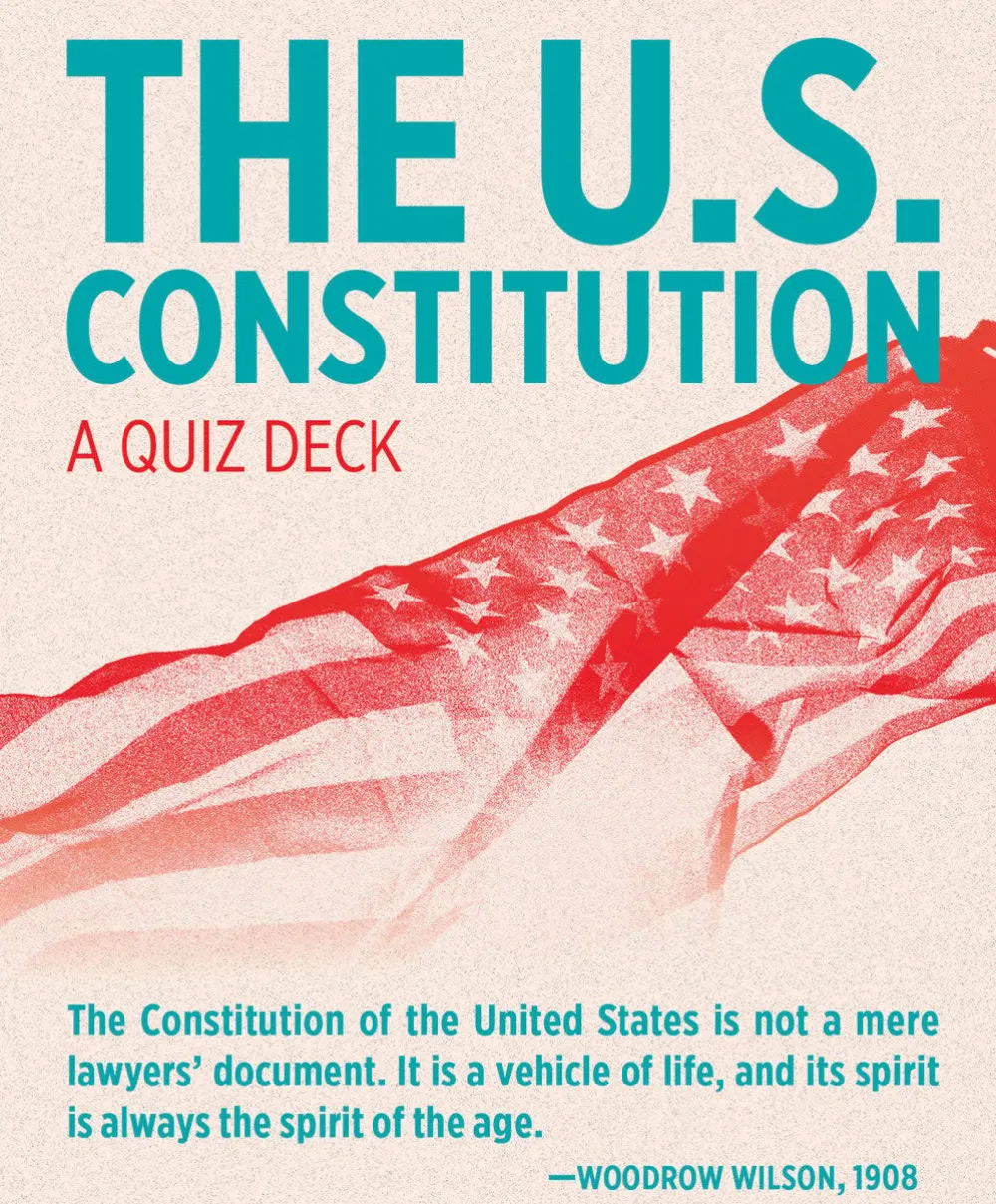 Pomegranate Games & Puzzles|The U.S. Constitution Quiz Deck Knowledge Cards