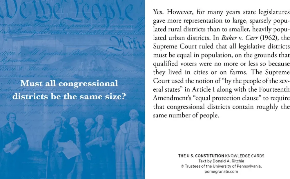 Pomegranate Games & Puzzles|The U.S. Constitution Quiz Deck Knowledge Cards
