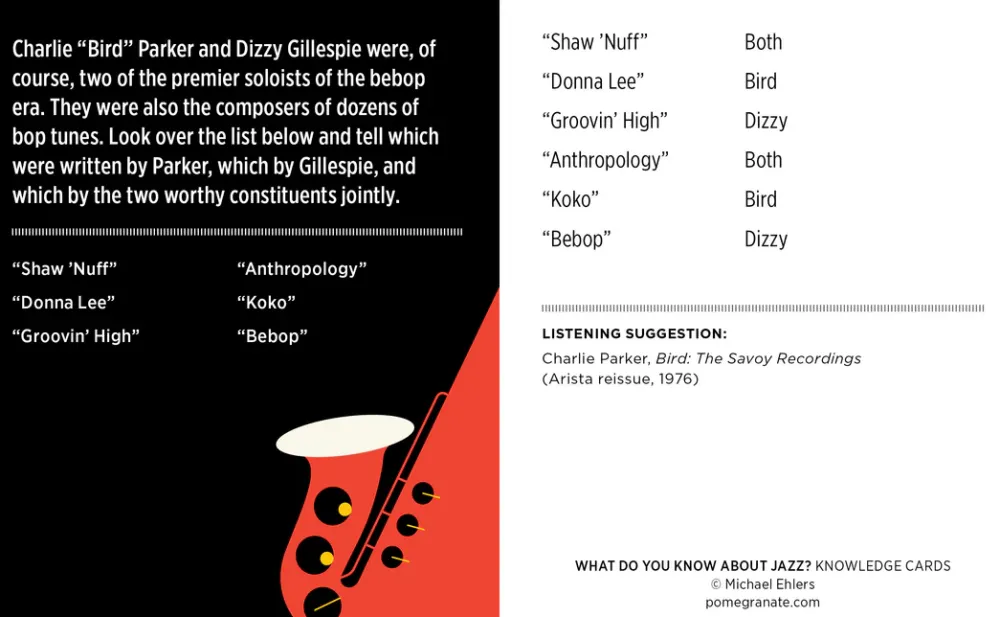 Pomegranate Games & Puzzles|What Do You Know about Jazz? Knowledge Cards