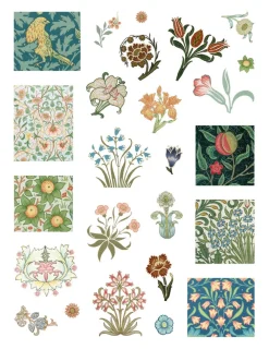 Pomegranate Activity Books|Coloring Books & Crafts|William Morris Sticker Book