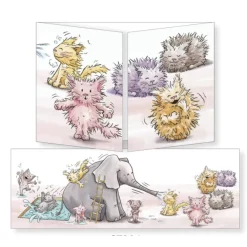 Greeting Cards|Pool Slide & Dry Tri-fold Greeting Card