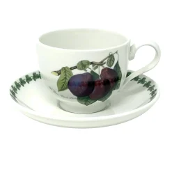 Portmeirion Teacups & Saucers|Pomona Breakfast Cup & Saucer (Reine Claude Plum)
