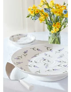 Portmeirion Serving Plates|Sophie Conran Lavandula Footed Cake Stand