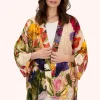 Powder UK Robes, Nightgowns & Dresses|Cream Posy Mid-Length Kimono