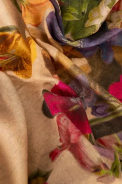 Powder UK Robes, Nightgowns & Dresses|Cream Posy Mid-Length Kimono