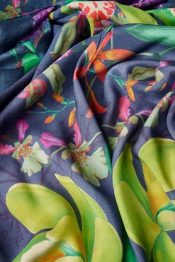 Powder UK Robes, Nightgowns & Dresses|Floral Evening Kimono Gown (Ink)