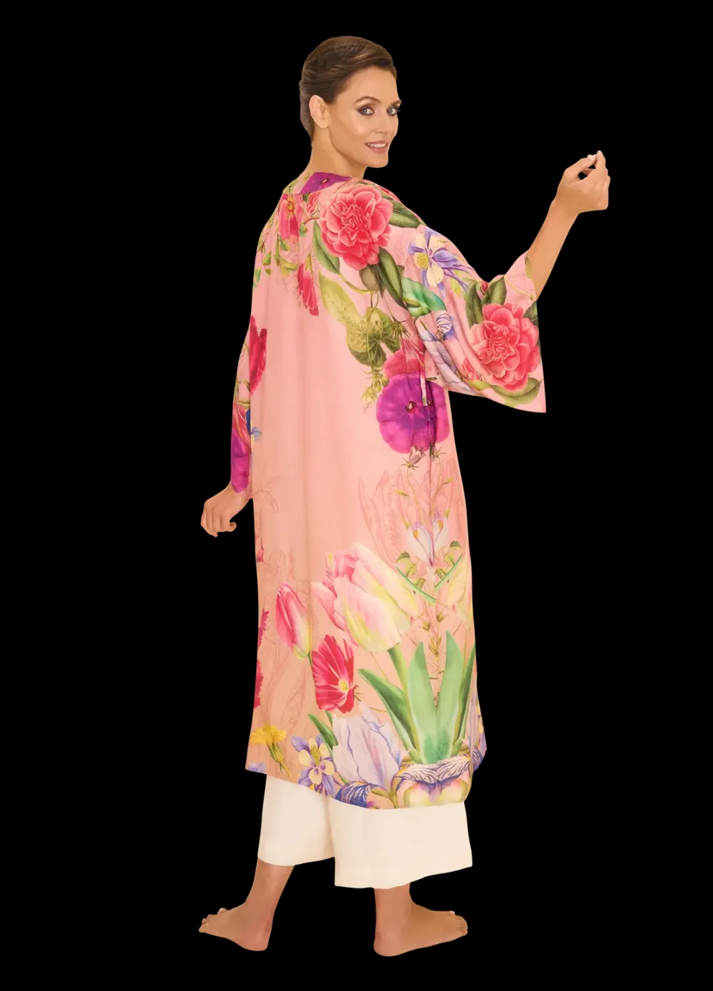 Powder UK Robes, Nightgowns & Dresses|Floral Study Petal Pink Kimono Gown