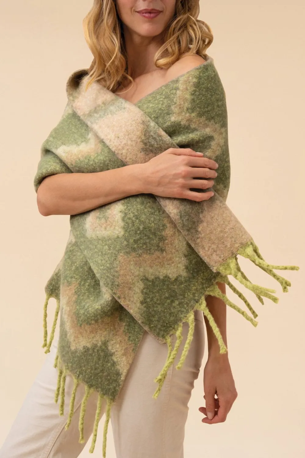 Powder UK Scarves & Wraps|Melia Cosy Scarf (Olive)