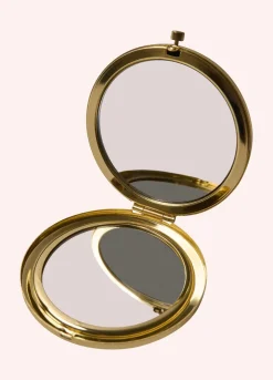 Powder UK Bath Accessories|Mustard Flower Yellow Embroidered Mirror