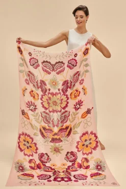Powder UK Scarves & Wraps|Printed Floral Symmetry Scarf (Pink)