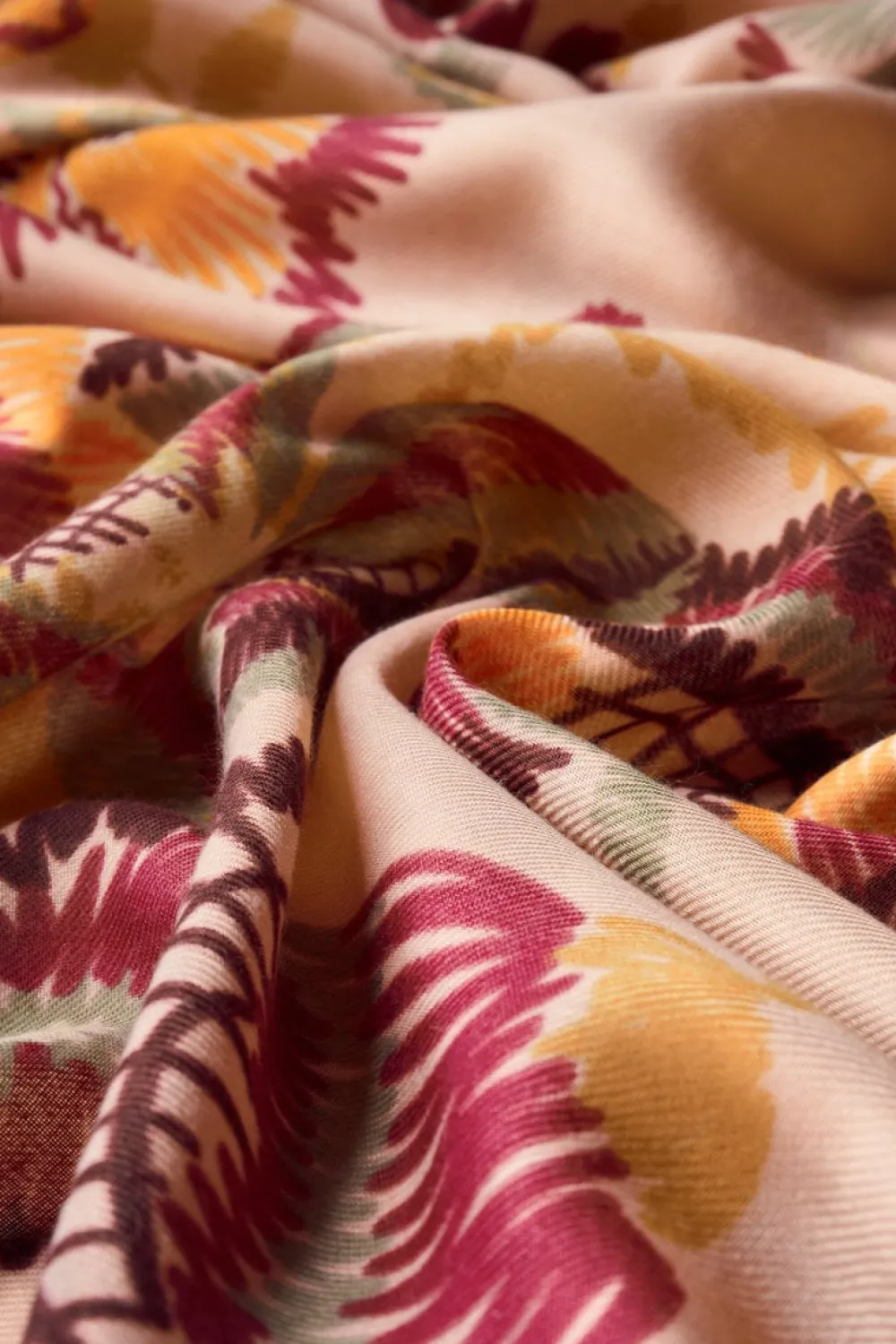 Powder UK Scarves & Wraps|Printed Floral Symmetry Scarf (Pink)