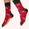 Powder UK Socks|Racing Bikes Tomato Men's Socks