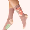 Powder UK Socks|Scandi Fox Mocca Women's Ankle Socks