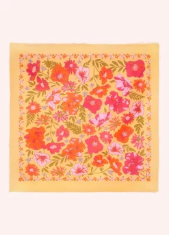 Powder UK Handkerchiefs|Scarves & Wraps|Sketched Florals Mustard Cotton Bandana