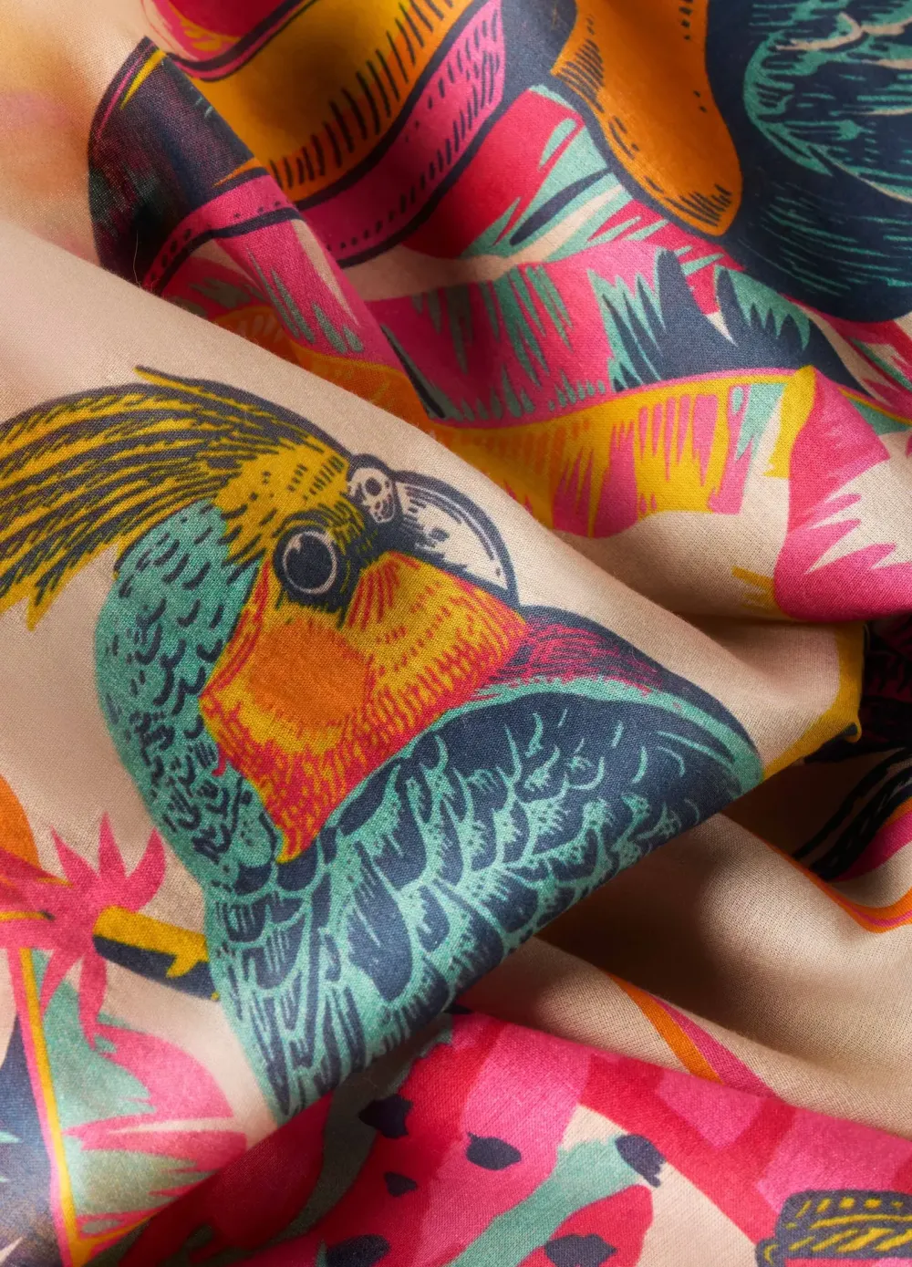 Powder UK Scarves & Wraps|Tropical Paradise Pink Scarf