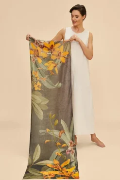 Powder UK Scarves & Wraps|Wool Wrap Botany Bliss Scarf (Charcoal)