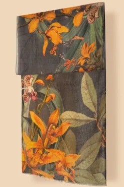 Powder UK Scarves & Wraps|Wool Wrap Botany Bliss Scarf (Charcoal)