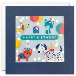 Greeting Cards|Puppy Party Birthday Card