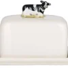 Quail Ceramics Kitchen Tools|Quail Ceramics|Friesian Cow Butter Dish