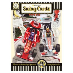 Greeting Cards|Racing Cars Swing Card