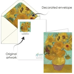 RainCaper Boxed Cards|Van Gogh Flowers Boxed Notecards