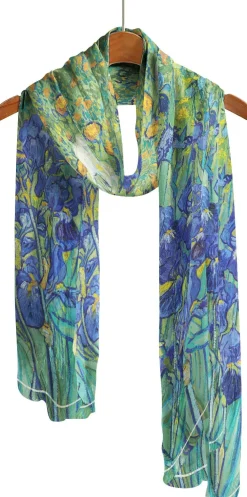 RainCaper Scarves & Wraps|Vincent van Gogh "Irises" Sheer Scarf