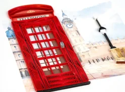 Greeting Cards|Red Telephone Booth Quilled Greeting Card