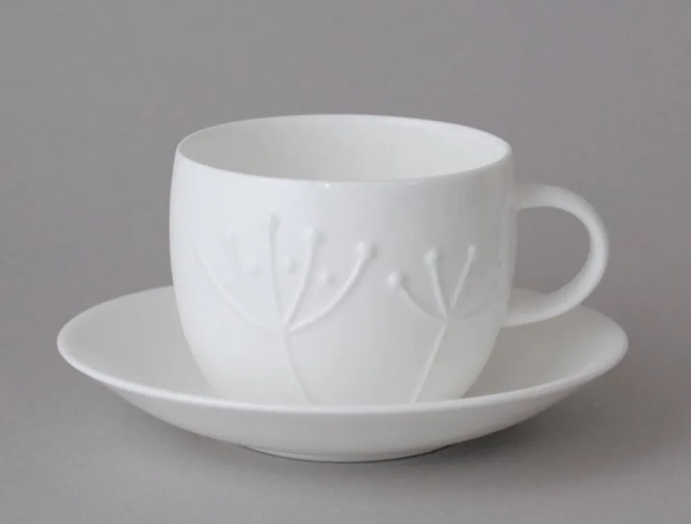 Repeat Repeat Teacups & Saucers|Plum Sprig Teacup & Saucer