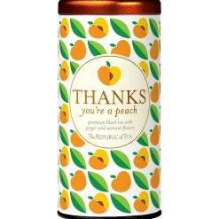 Republic of Tea Republic Of Tea|Thanks! You're a Peach 50s