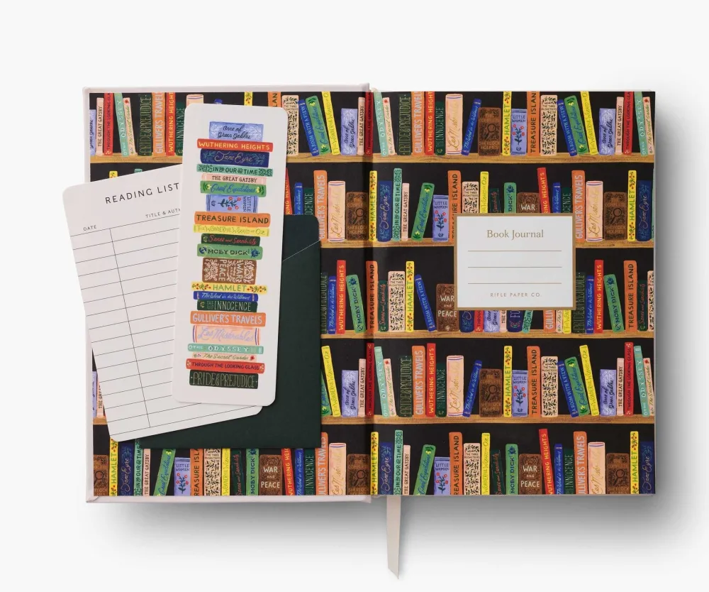 Rifle Paper Co. Journals & Other Stationery|Book Club Embroidered Book Journal