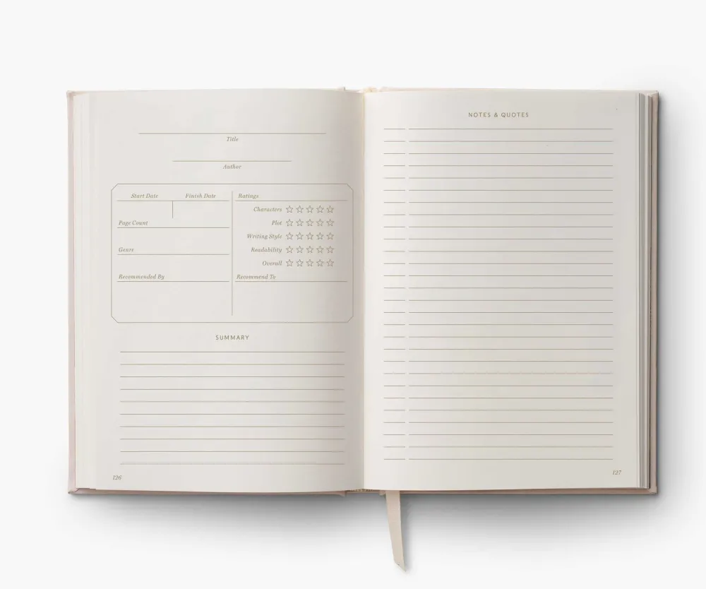 Rifle Paper Co. Journals & Other Stationery|Book Club Embroidered Book Journal