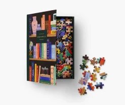 Rifle Paper Co. Games & Puzzles|Bookshelf 500 Piece Puzzle