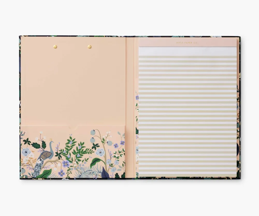Rifle Paper Co. Journals & Other Stationery|Peacock Clipfolio Notepad