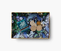 Rifle Paper Co. Trays|Peacock Porcelain Catchall Tray