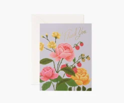 Rifle Paper Co. Greeting Cards|Roses Thank You Card