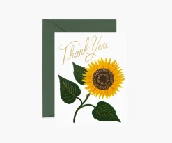 Rifle Paper Co. Greeting Cards|Sunflower Thank You Card