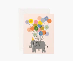 Rifle Paper Co. Greeting Cards|Welcome Elephant New Baby Card