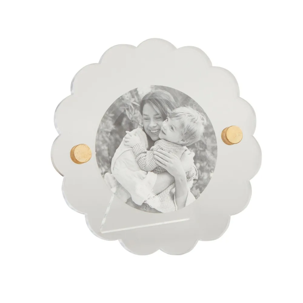 Picture Frames|Round Scallop Acrylic Frame