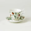 Teacups & Saucers|Roy Kirkham Alpine Strawberry Teacup & Saucer