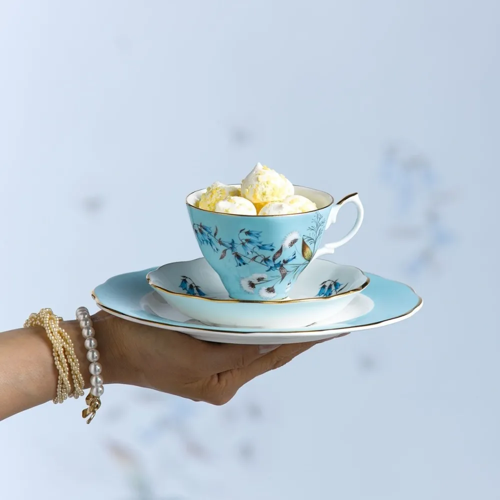 Royal Albert Tea Plates|Tea Sets|100 Years of 1950 Festival Teacup, Saucer & Plate Set